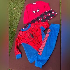 Marvel Spider-Man Kids Pajama Set - Red and Blue BUNDLE